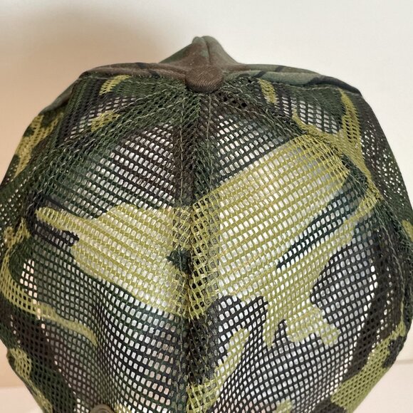 Vintage AIR FORCE 116TH TACTICAL FIGHTER WING Trucker Hat Snap Back Cap Camo USA - Picture 6 of 9